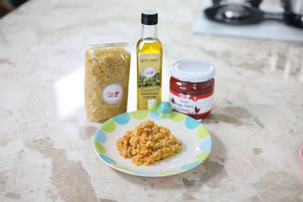 Pırasalı Bulgur Pilavı (10+ Ay)