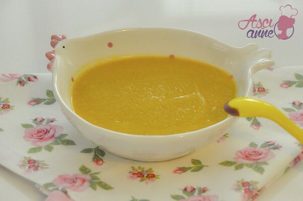 Kürbis-Karottenhaut-Suppe für Babys (ab 8 Monaten)