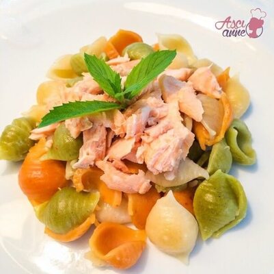 Pasta mit Lachs (12+ Monate)