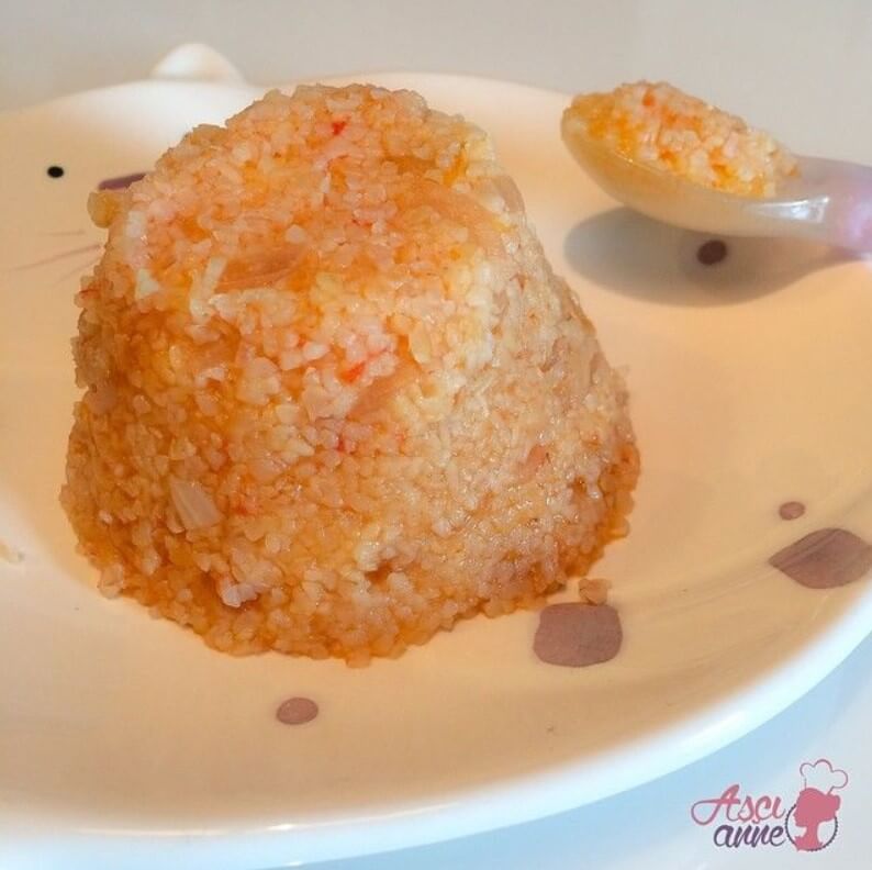 For Babies with Chewing Difficulties: Bulgur Rice with Tomato (12+ Months)