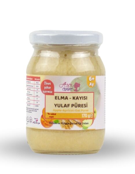 Apple-Apricot-Oat Puree - 1