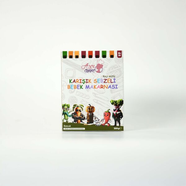 Bead Pasta with Goat's Milk and Mixed Vegetables (8+ Months) - 250 G - 3