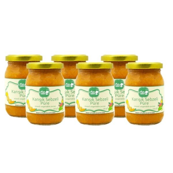 Six Pack of Mixed Vegetable Puree
