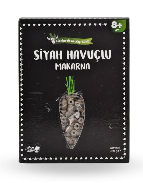 Siyah Havuçlu Makarna (Boncuk) - 1