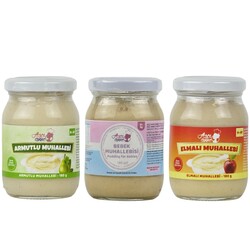 Dreifach gemischte Vanillepudding-Packung – Glas - Aşçı Anne